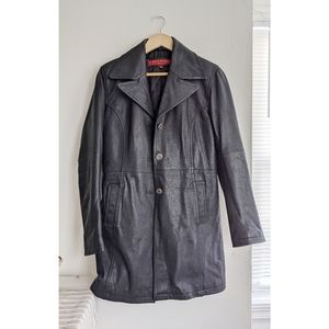 Vintage Genuine Leather Blazer